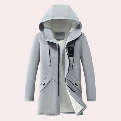 Warm Winter Jacket for Men - Victor-Gray-S-Nora Luxe