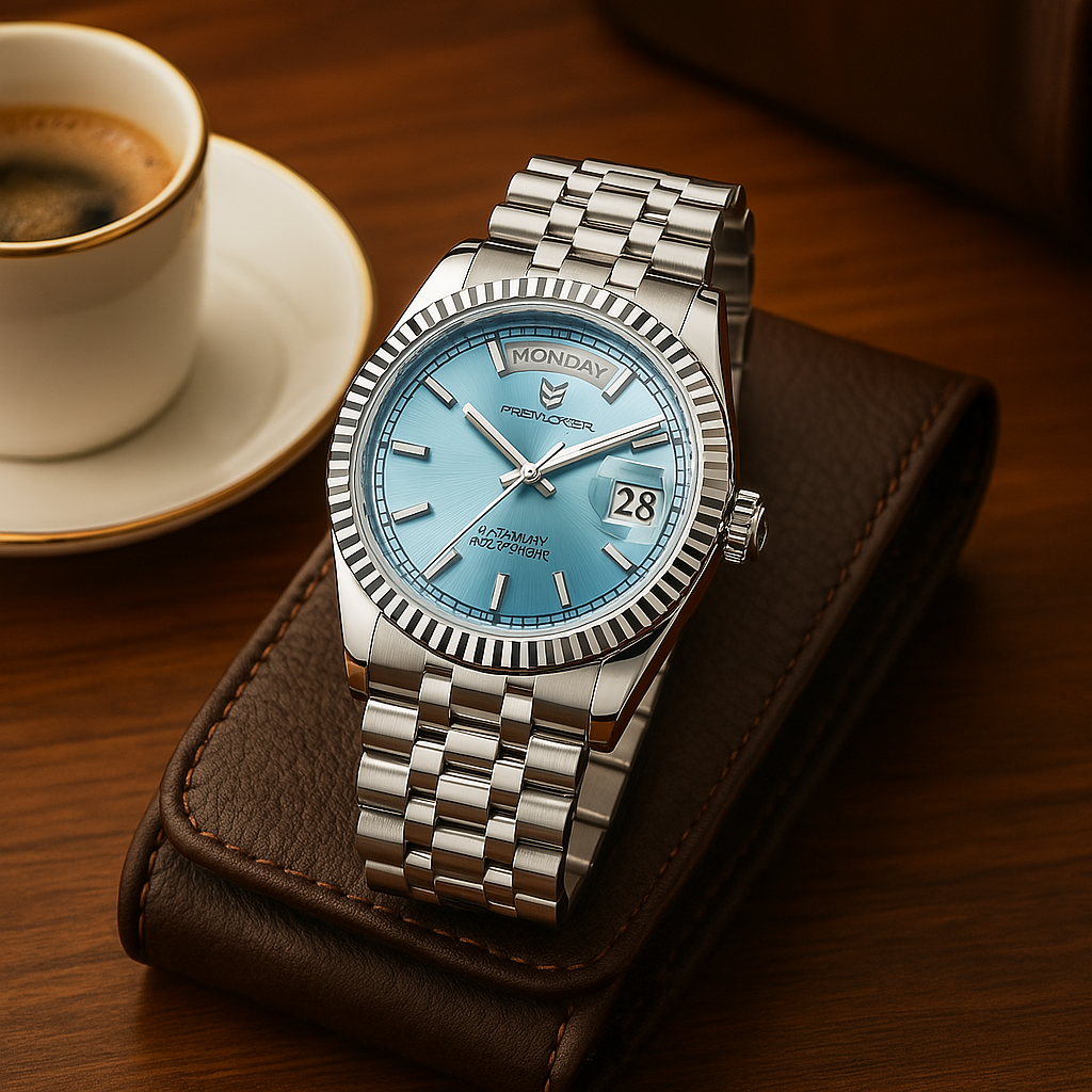 Premium Men's Automatic Stainless Steel Date Watch