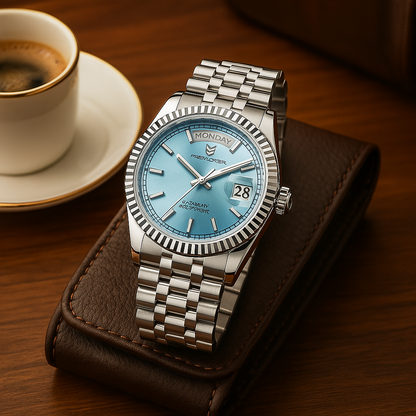Premium Men's Automatic Stainless Steel Date Watch
