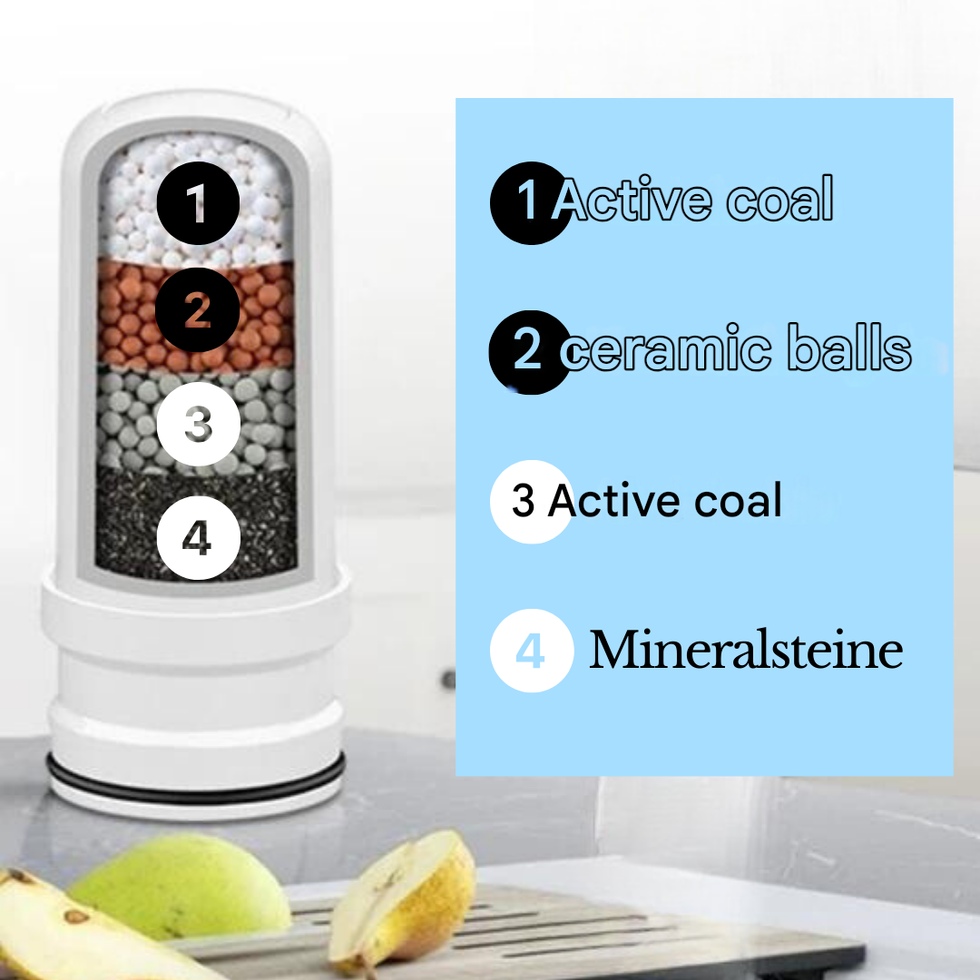 Water filter for Healthier Skin and Drinking Water Purification - AquaVital-Nora Luxe