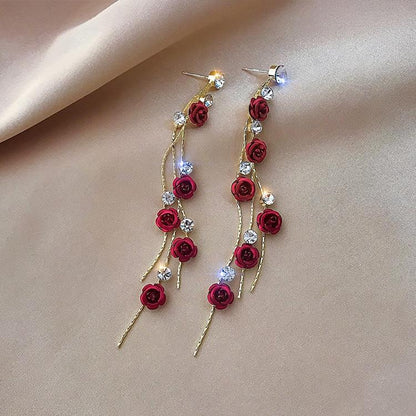 Beautiful Flower Drop Earrings - Pexav