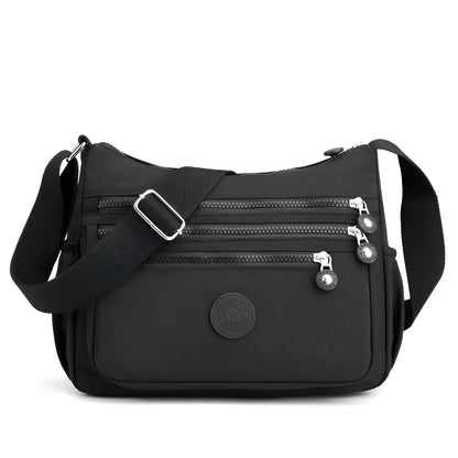 Waterproof and Spacious Women's Shoulder Bag - Maya-Black-Nora Luxe