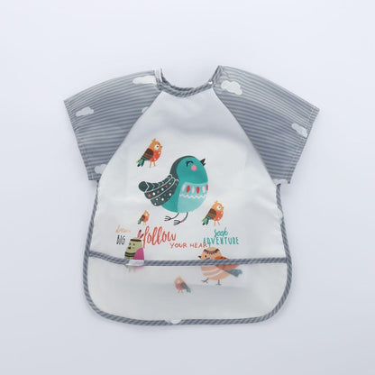 Waterproof Baby Bib with Sleeves-E-0-3 years old-Nora Luxe
