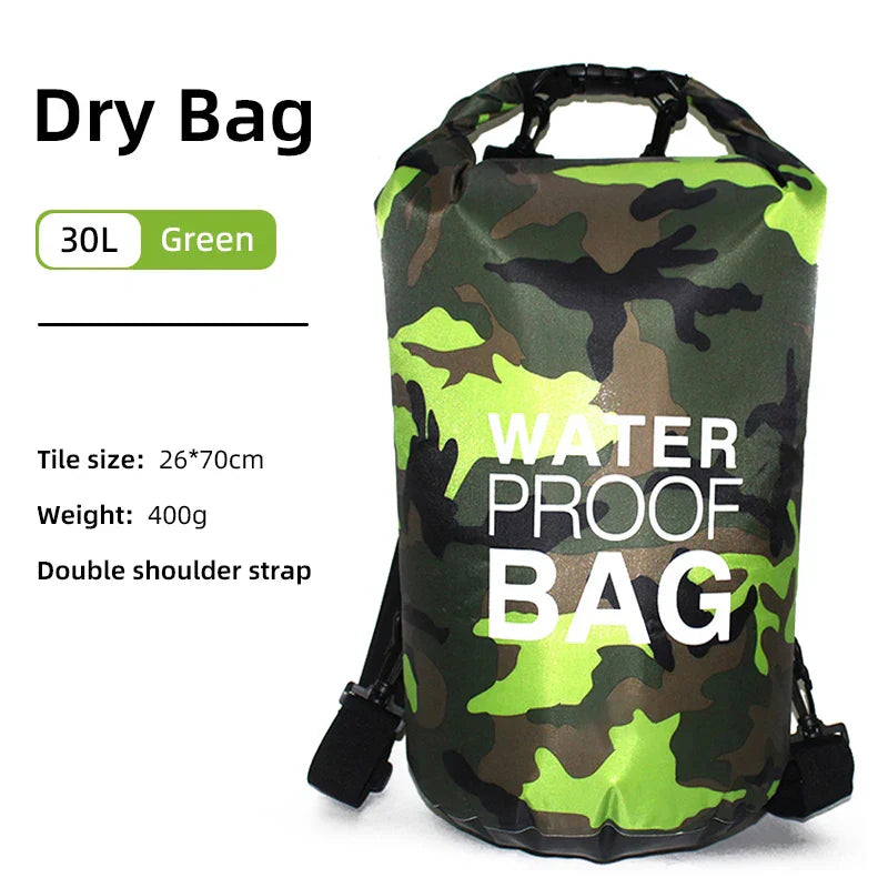 Waterproof Backpack with Wet/Dry Separation - AquaVault-Dark blue-15L-Nora Luxe
