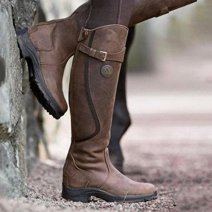 Insulated Tall Women's Rain Boots with Heel - Pexav