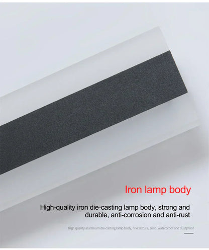 Waterproof Outdoor Wall Lamp - AquaLume-Warm White-11.81 × 3.54 in 9W-Nora Luxe