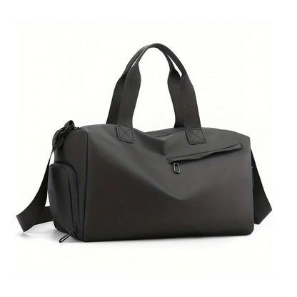Waterproof Sports Bag with Shoe Compartment - FlexBag Pro-Black-Nora Luxe