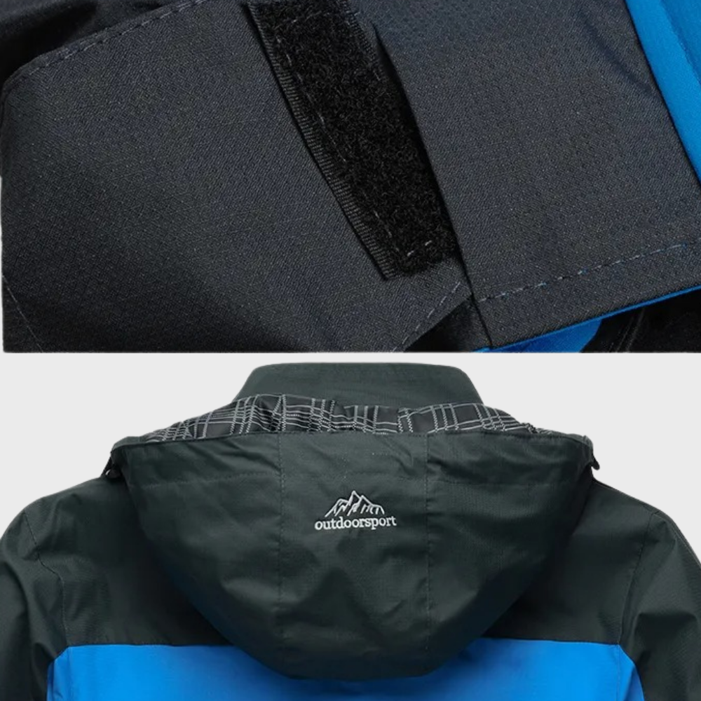 Waterproof Wind Jacket for Men - StormGuard-Blue-L-Nora Luxe