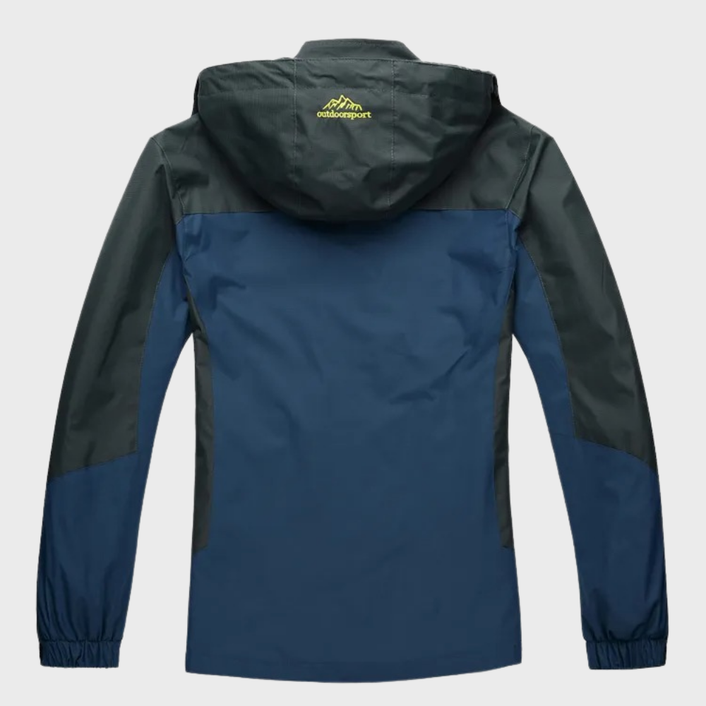 Waterproof Wind Jacket for Men - StormGuard-Blue-L-Nora Luxe