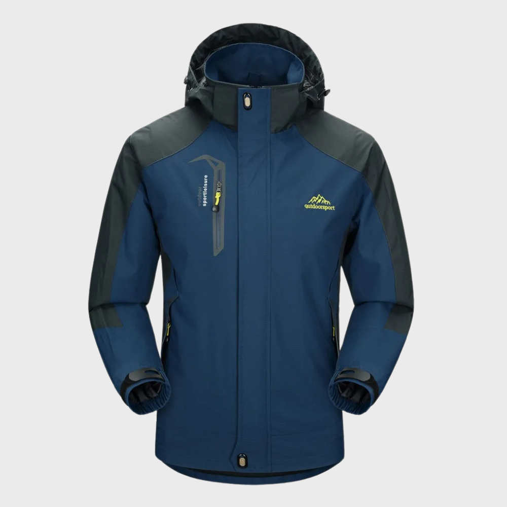 Waterproof Wind Jacket for Men - StormGuard-Marine-L-Nora Luxe