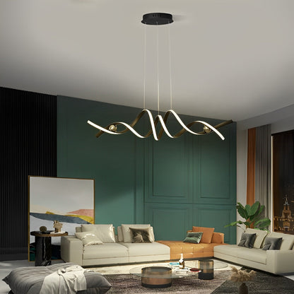 Sleek Modern Dimmable LED Pendant Light Fixture