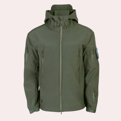 Weather-resistant Outdoor Jacket for Men - Orson-Black-S-Nora Luxe