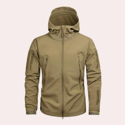 Weather-resistant Outdoor Jacket for Men - Orson-Brown-S-Nora Luxe
