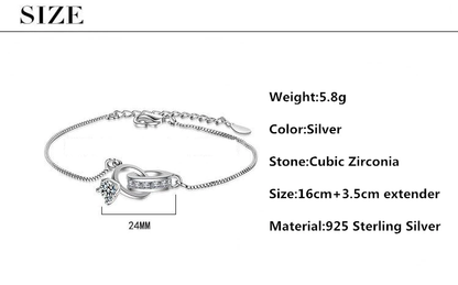 Wedding Ring Pendant Bracelet | Elegant & Versatile Design-Nora Luxe