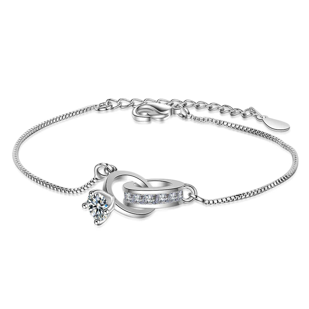 Classic Wedding Ring Style Bangle - Pexav