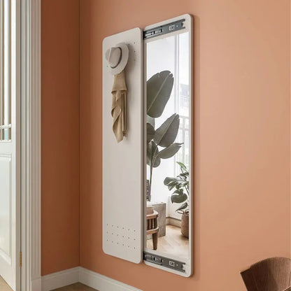 Wall Mount Slim Over Door Mirrored Closet Organizer