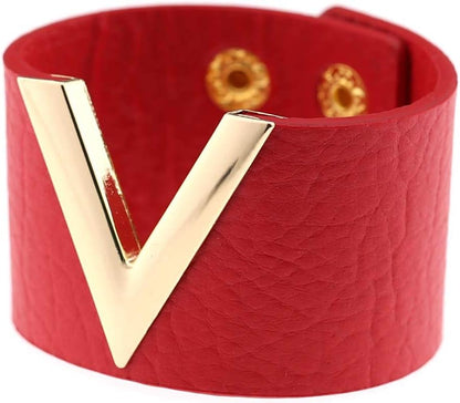 Wide Leather Wrap Bracelet | Stylish and Versatile-BLACK GOLD-Nora Luxe