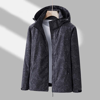 Windproof Ladies Jacket with Hood - Ayla-Black-M-Nora Luxe