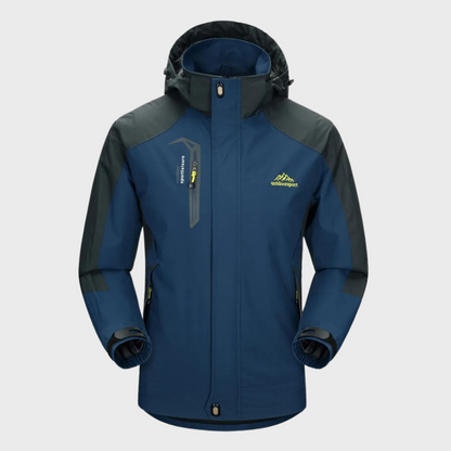 Windproof Men's Jacket - AquaShield-Marine-L-Nora Luxe