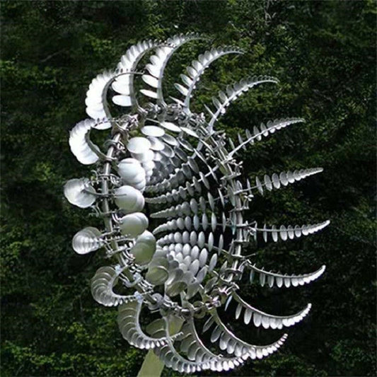 Colorful Outdoor Garden Metal Wind Spinner Decor - Pexav