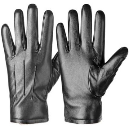 Winter Thermal Touchscreen Leather Gloves - Mason-Gray-Nora Luxe