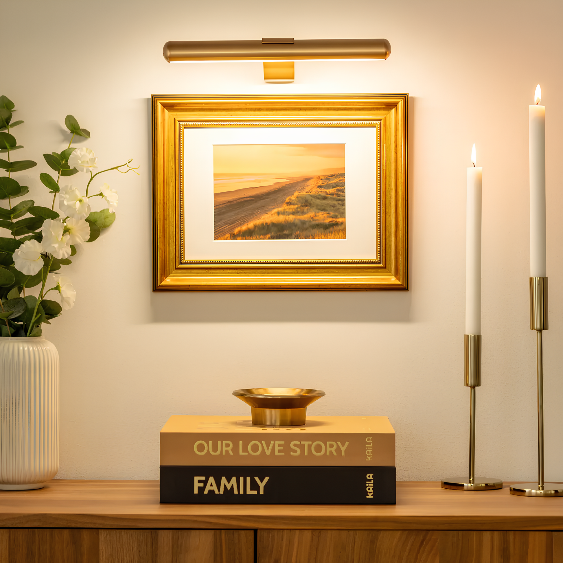 Wireless Art Lighting - LumeArt-Black-Nora Luxe