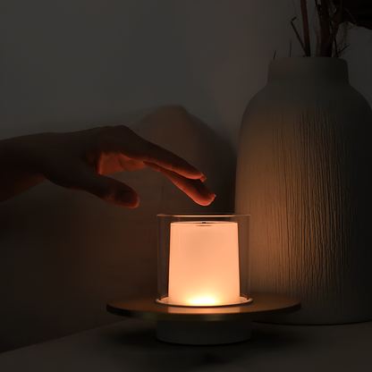 Wireless Candle Lamp - LumiFlame-Gold-Nora Luxe