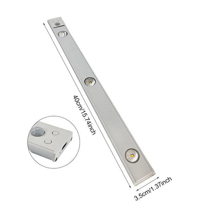 Wireless LED Fixture with Motion Sensor - LumiSense-Silver-7.87 in-Nora Luxe