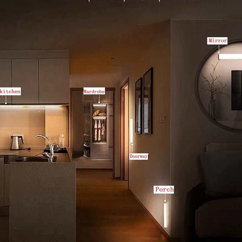 Wireless LED Lamp with Motion Sensor - SmartGlow-Warm Wit-3.94 inches-Nora Luxe