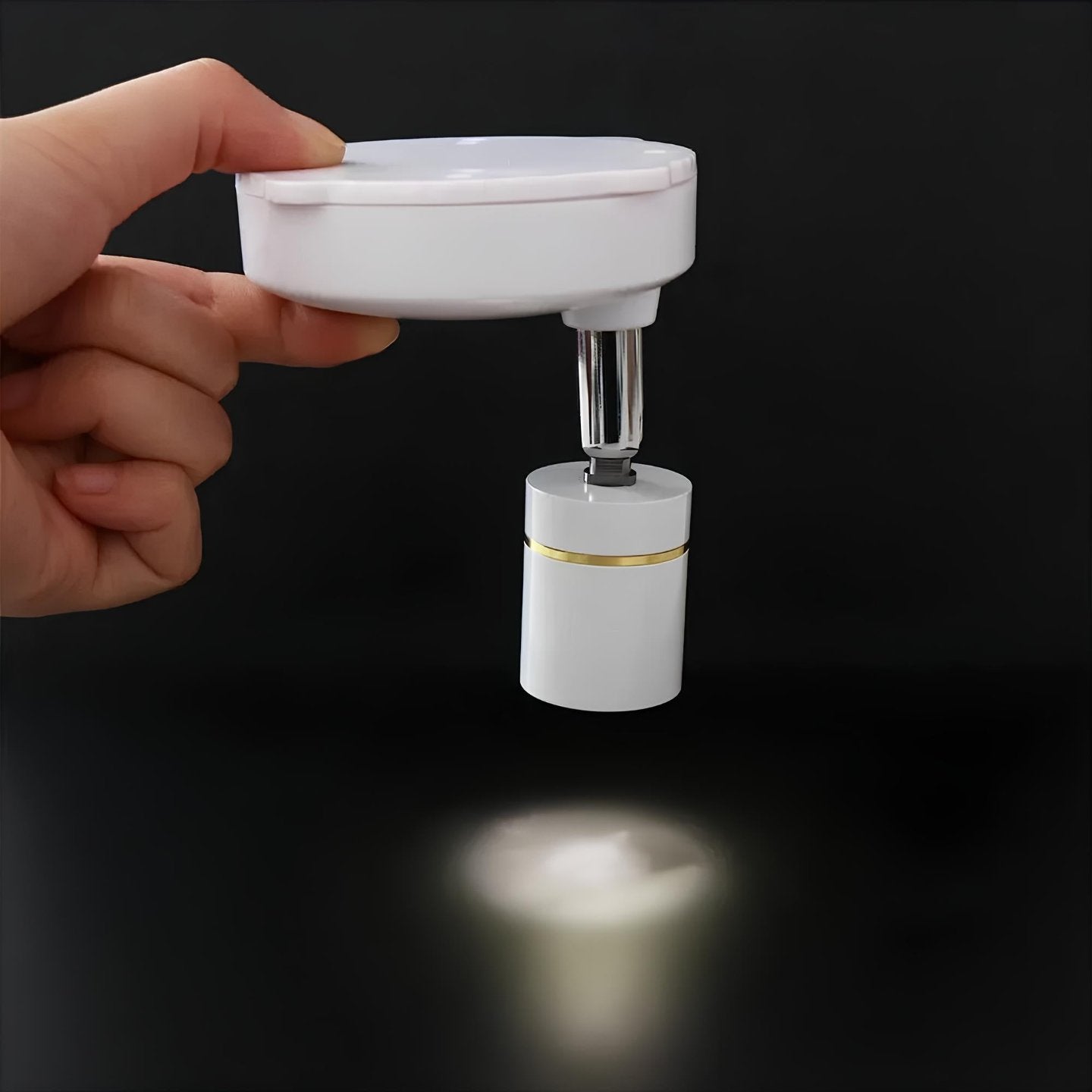 Wireless LED Spotlight - LumaSpot-2-White - AA Batteries-White-Nora Luxe