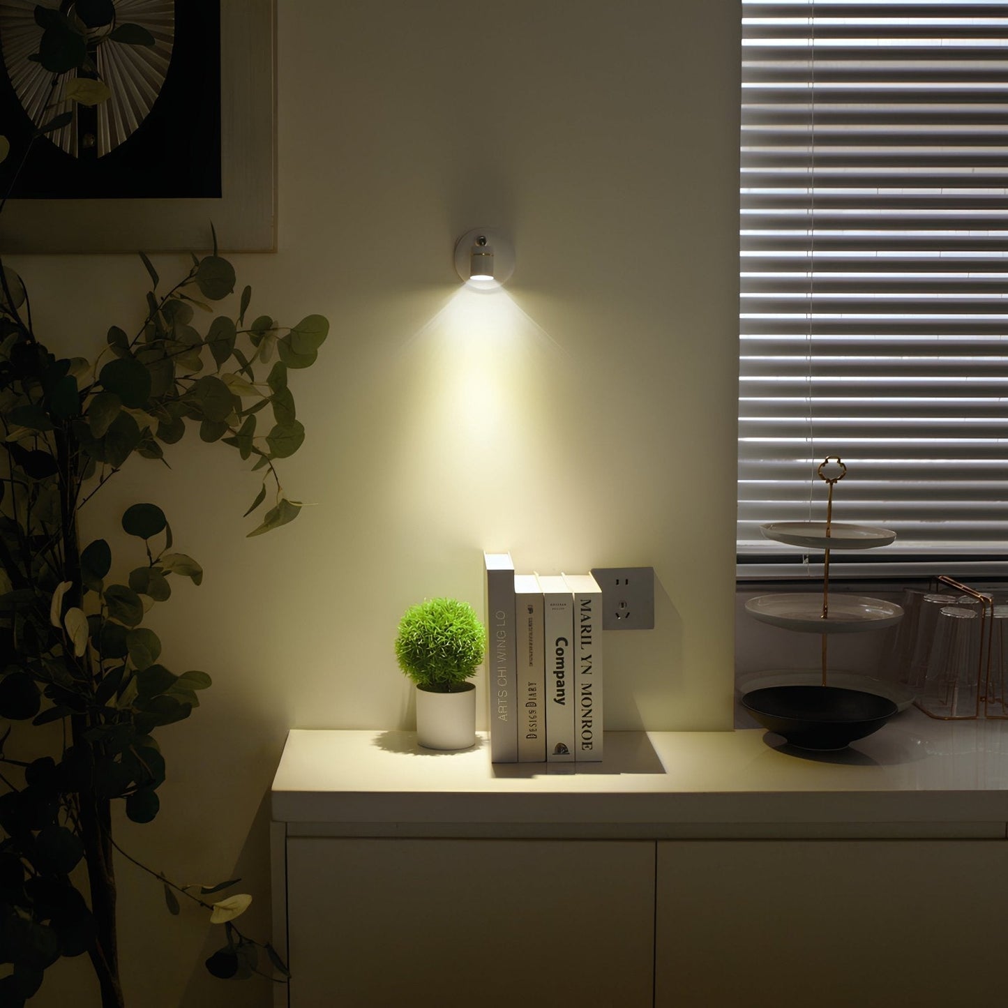 Wireless LED Spotlight - LumaSpot-2-White - AA Batteries-White-Nora Luxe