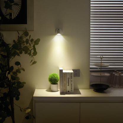 Wireless LED Spotlight - LumaSpot-2-White - AA Batteries-White-Nora Luxe