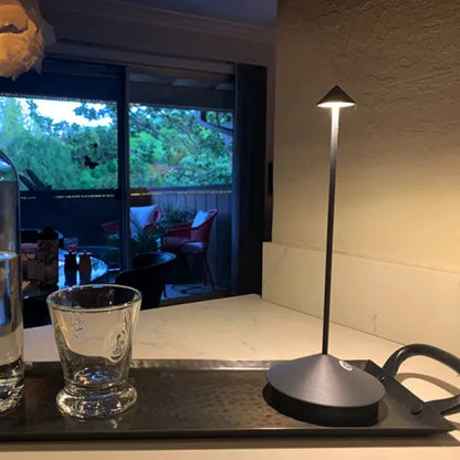 Wireless LED Table Lamp | ClarityGlow-Black-Nora Luxe