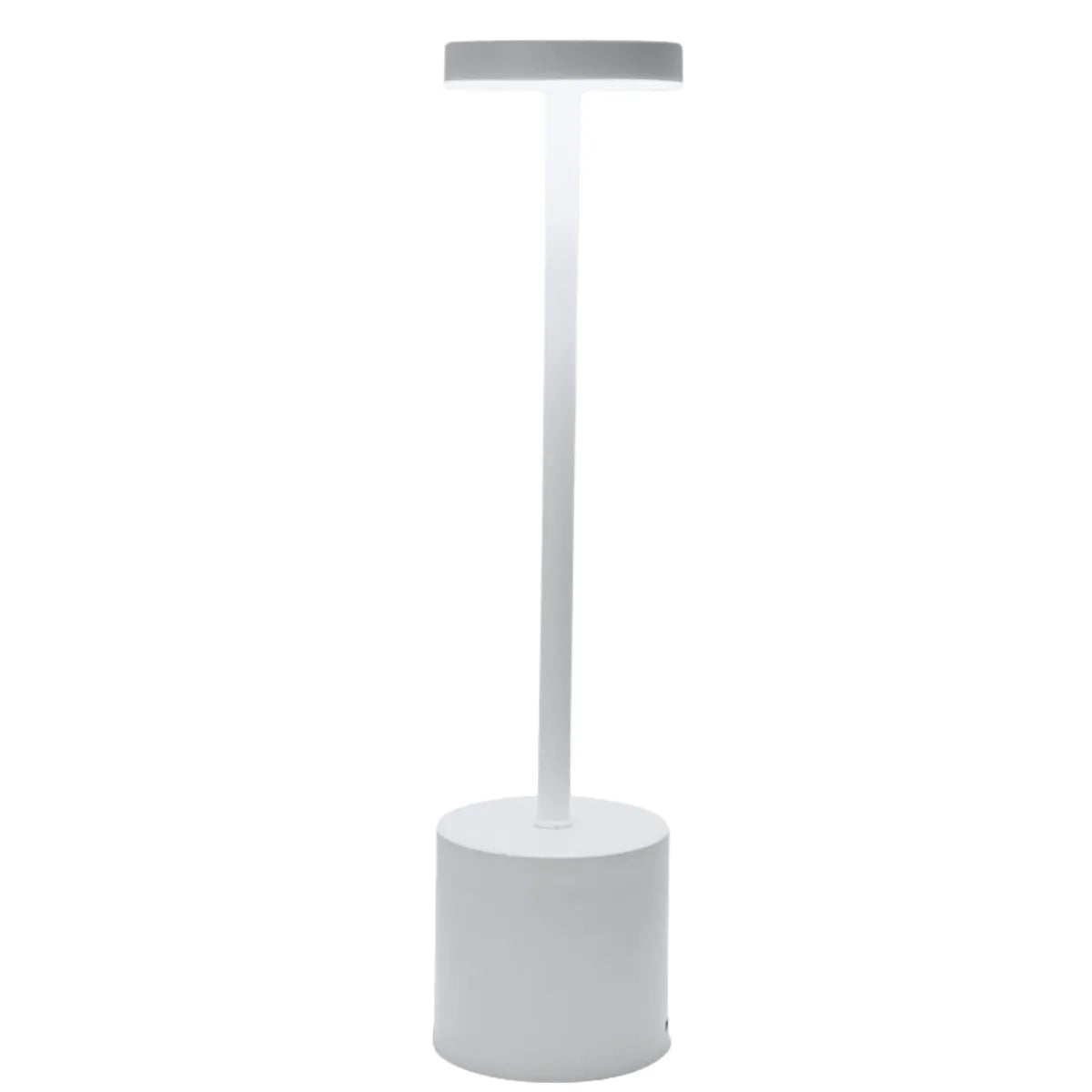 Wireless Metal LED Table Lamp - LumiMetal-White-Nora Luxe