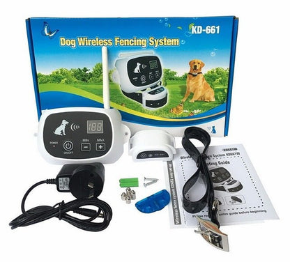 Pet Containment System Rechargeable Collar Trainer