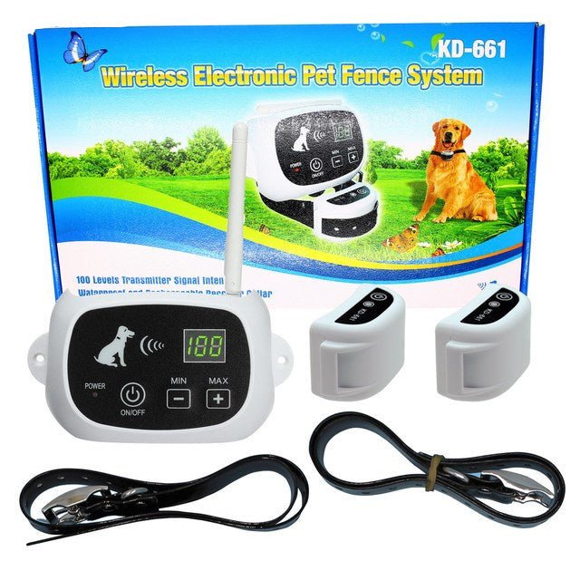 Pet Containment System Rechargeable Collar Trainer