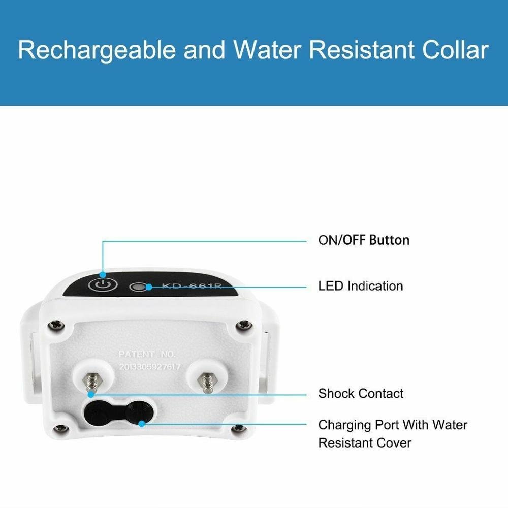 Pet Containment System Rechargeable Collar Trainer