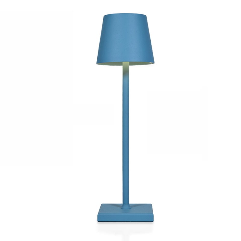 Wireless Rechargeable Table Lamp - Lumière Monsieur-Blue-Nora Luxe