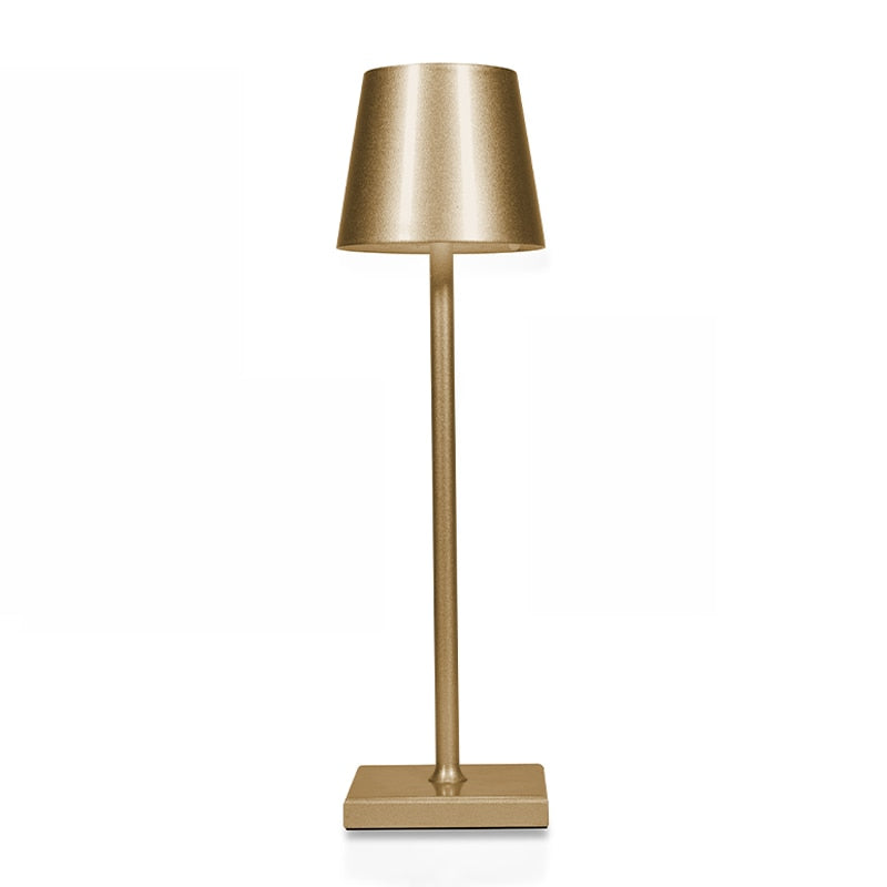 Wireless Rechargeable Table Lamp - Lumière Monsieur-Gold-Nora Luxe