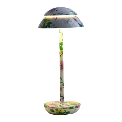 Wireless Rechargeable Table Lamp with LED Lighting - GlowBeam-White-Nora Luxe