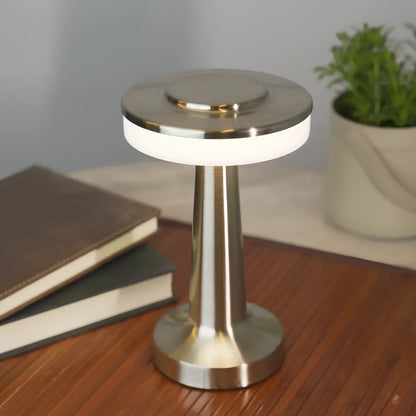 Wireless Retro Table Lamp - LumiBar-Gold-Nora Luxe