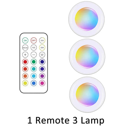 Wireless RGB LED Under Cabinet Lighting - GlowyLed-3 lamps-Nora Luxe