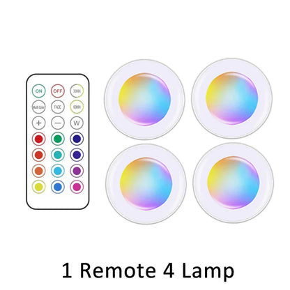 Wireless RGB LED Under Cabinet Lighting - GlowyLed-4 lamps-Nora Luxe