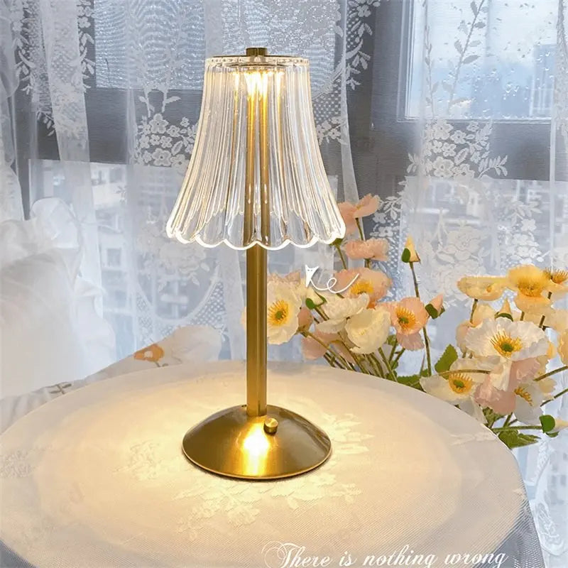 Dimmable Crystal Desk Lamp with Elegant Design - Pexav