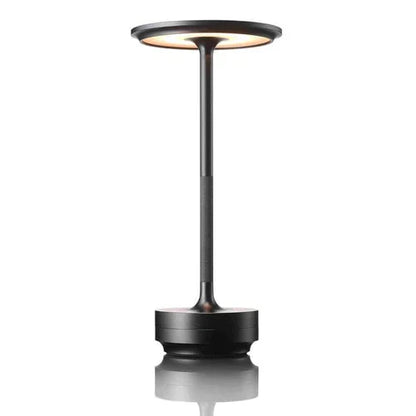 Wireless USB Rechargeable Design Table Lamp - GlowBeam-Black-Nora Luxe