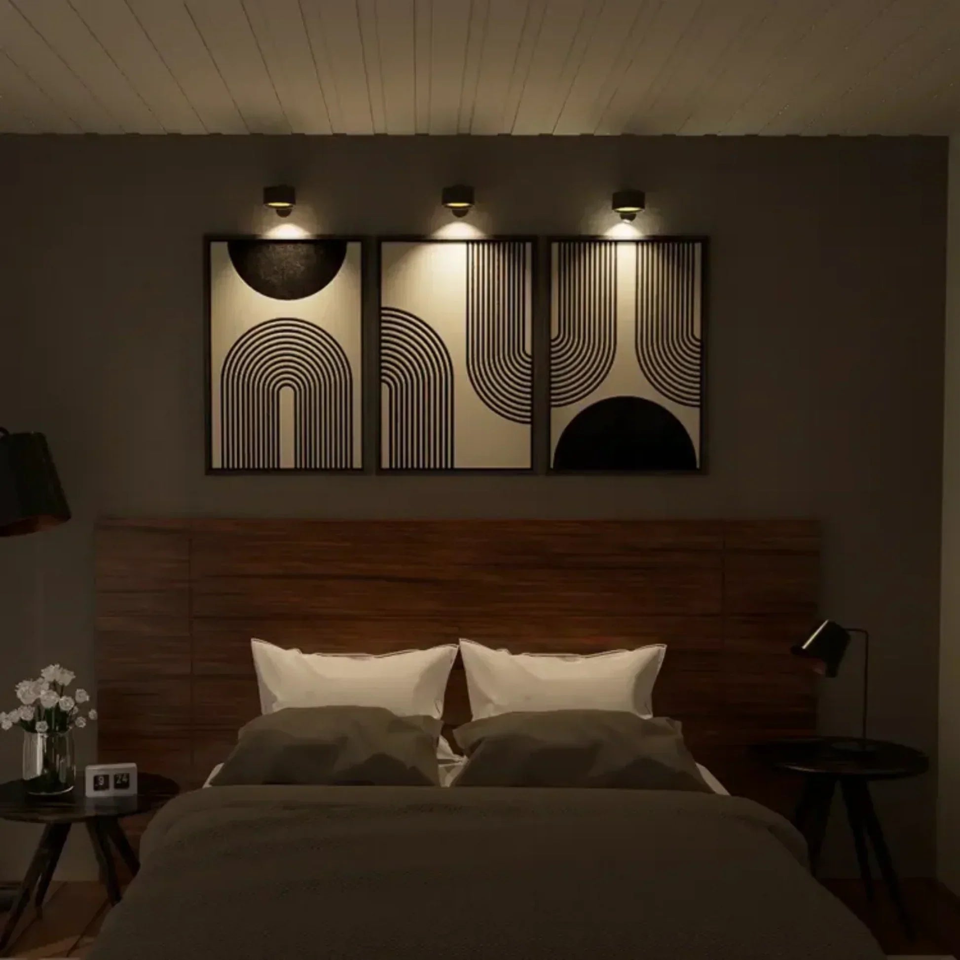 Wireless Wall Lamp - FlexiGlow-White-Touch Control-Nora Luxe