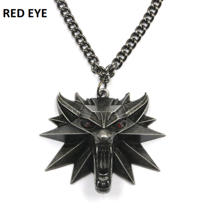 WOLF HUNT LOCKET NECKLACE-Red Eyes-Nora Luxe