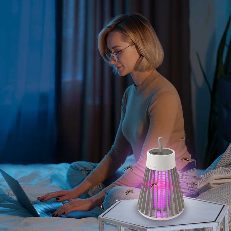 Compact USB Powered Mosquito Killer Lamp with LED