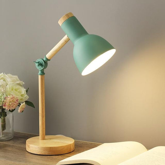 Rustic Nordic Wooden Desk Lamp - Pexav