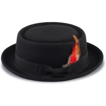 Wool Felt Fedora Hat - Camille-Nora Luxe
